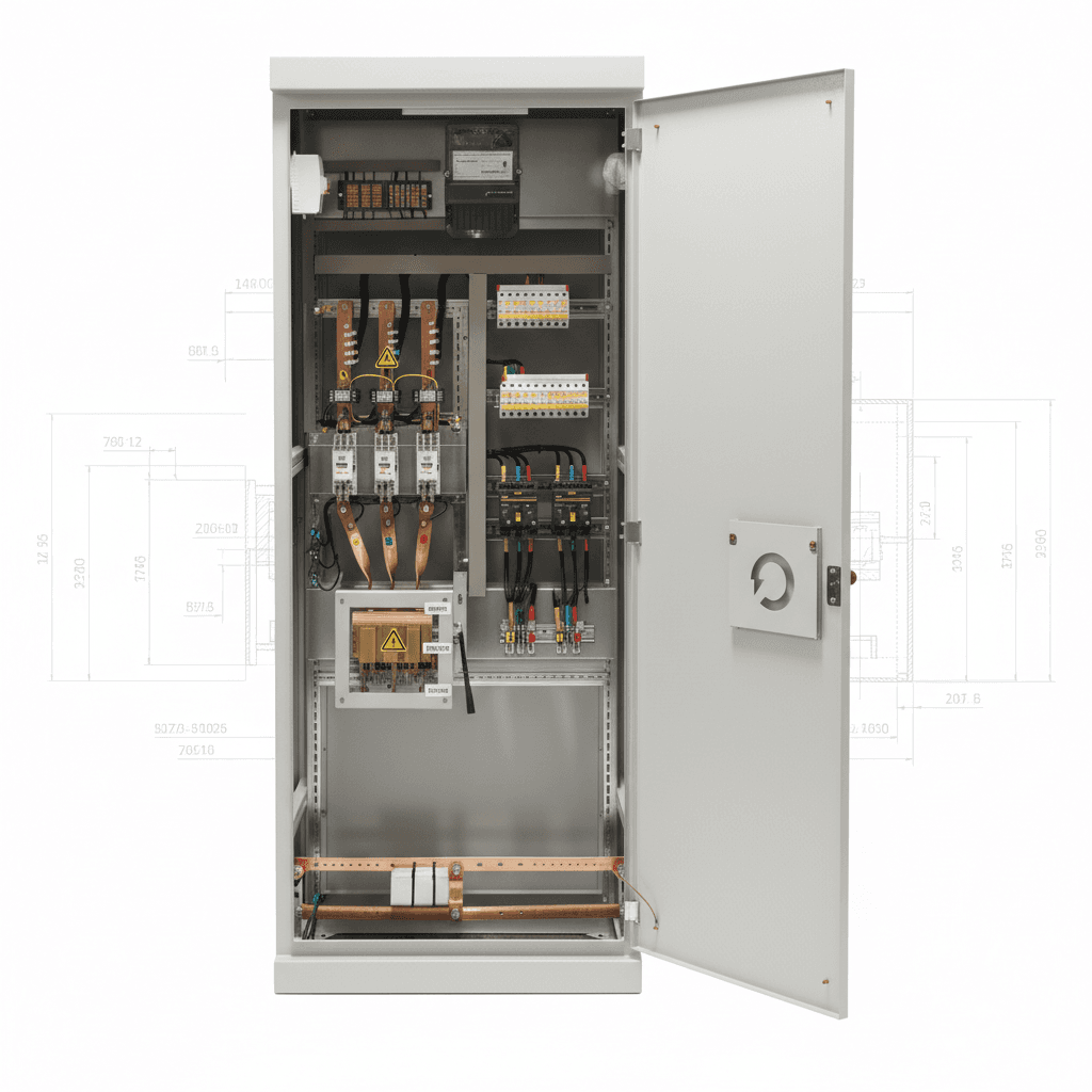 ВРУ-1-16-40 Вводно-распределительное устройство 630 А, IP31, 1 ввод, со счетчиком, УХЛ4